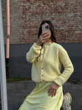 Strickjacke butter yellow