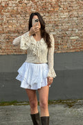 Oberteil Spitze beige