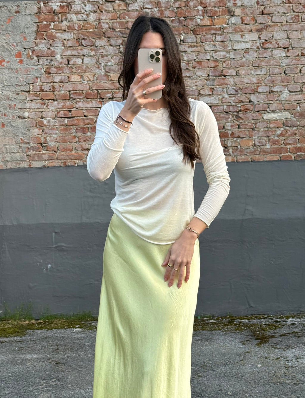 Cashmere Oberteil weiß