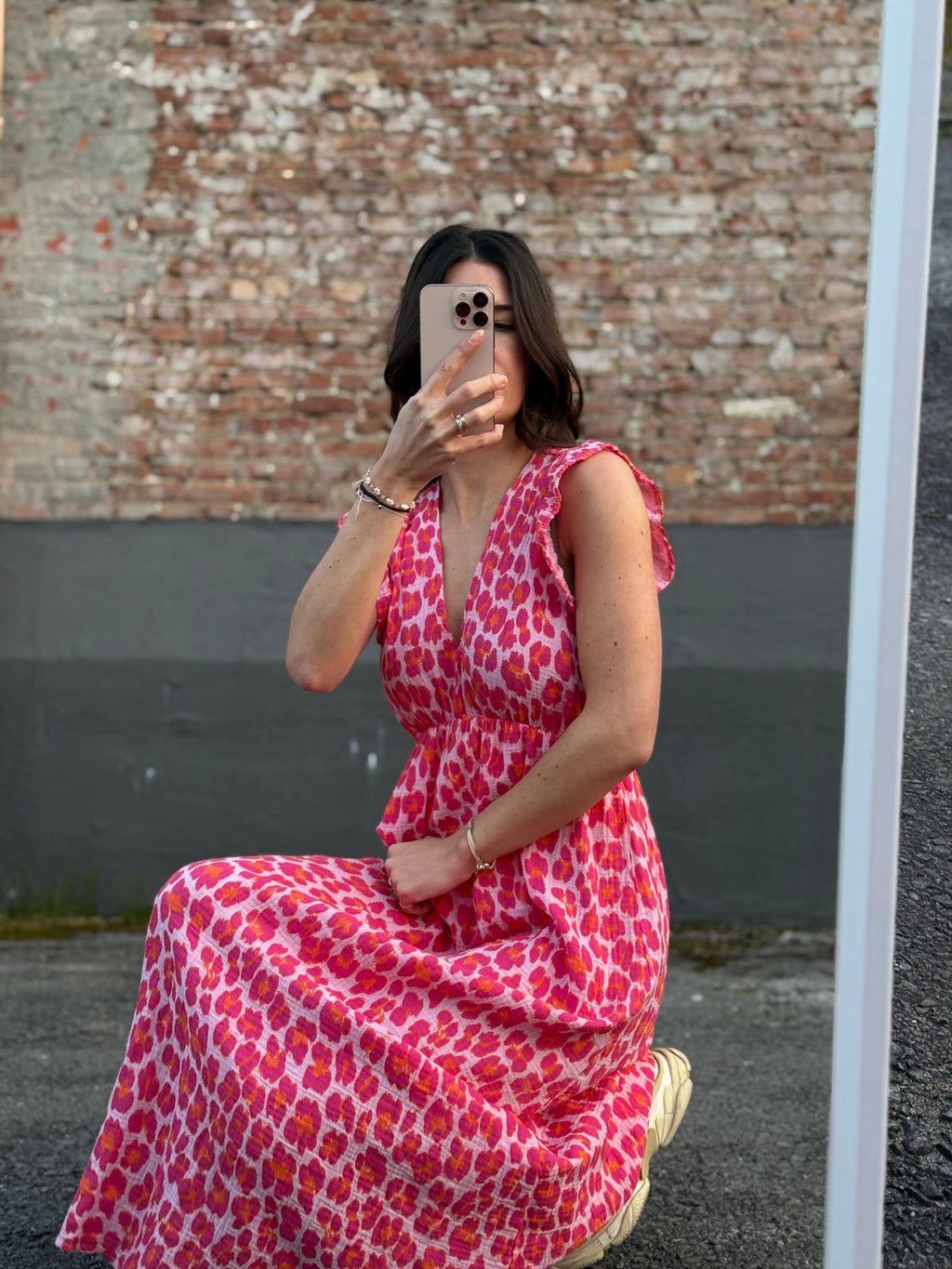 Leo Kleid rosa/rot